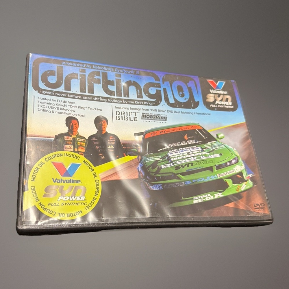 Vtg 2005 Drifting 101 DVD Keiichi Tsuchiya Drift King RJ De Vera Valvoline